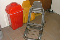 シートの脱着作業